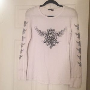 T Party NWOT thermal long sleeve top w/ stones